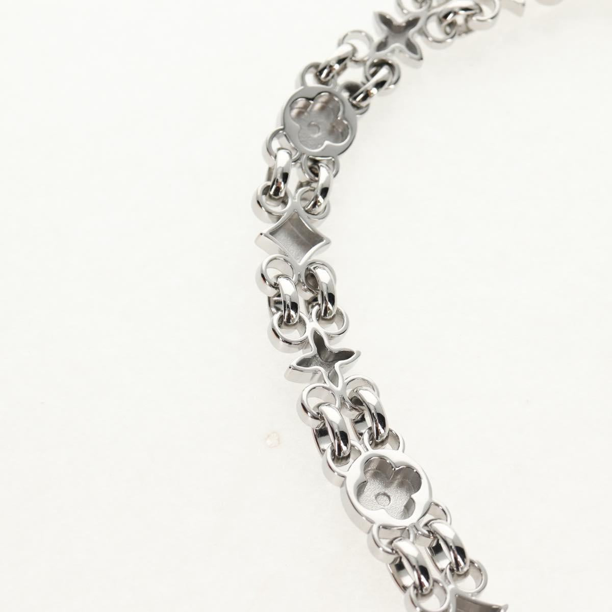 LOUIS VUITTON Chain Shoulder Strap metal 23.6"" Silver LV Auth 150634M