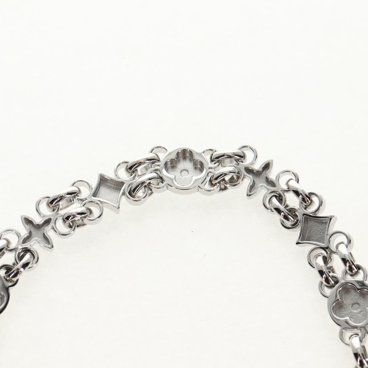 LOUIS VUITTON Chain Shoulder Strap metal 23.6"" Silver LV Auth 150634M