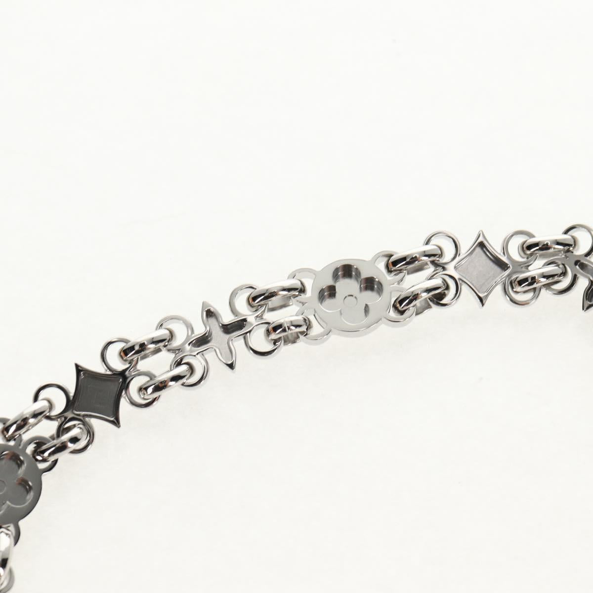 LOUIS VUITTON Chain Shoulder Strap metal 25.6"" Silver LV Auth 150642M