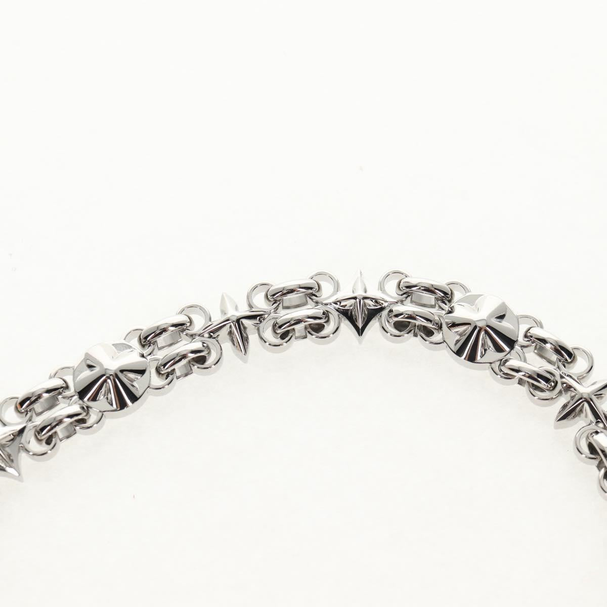 LOUIS VUITTON Chain Shoulder Strap metal 25.6"" Silver LV Auth 150642M