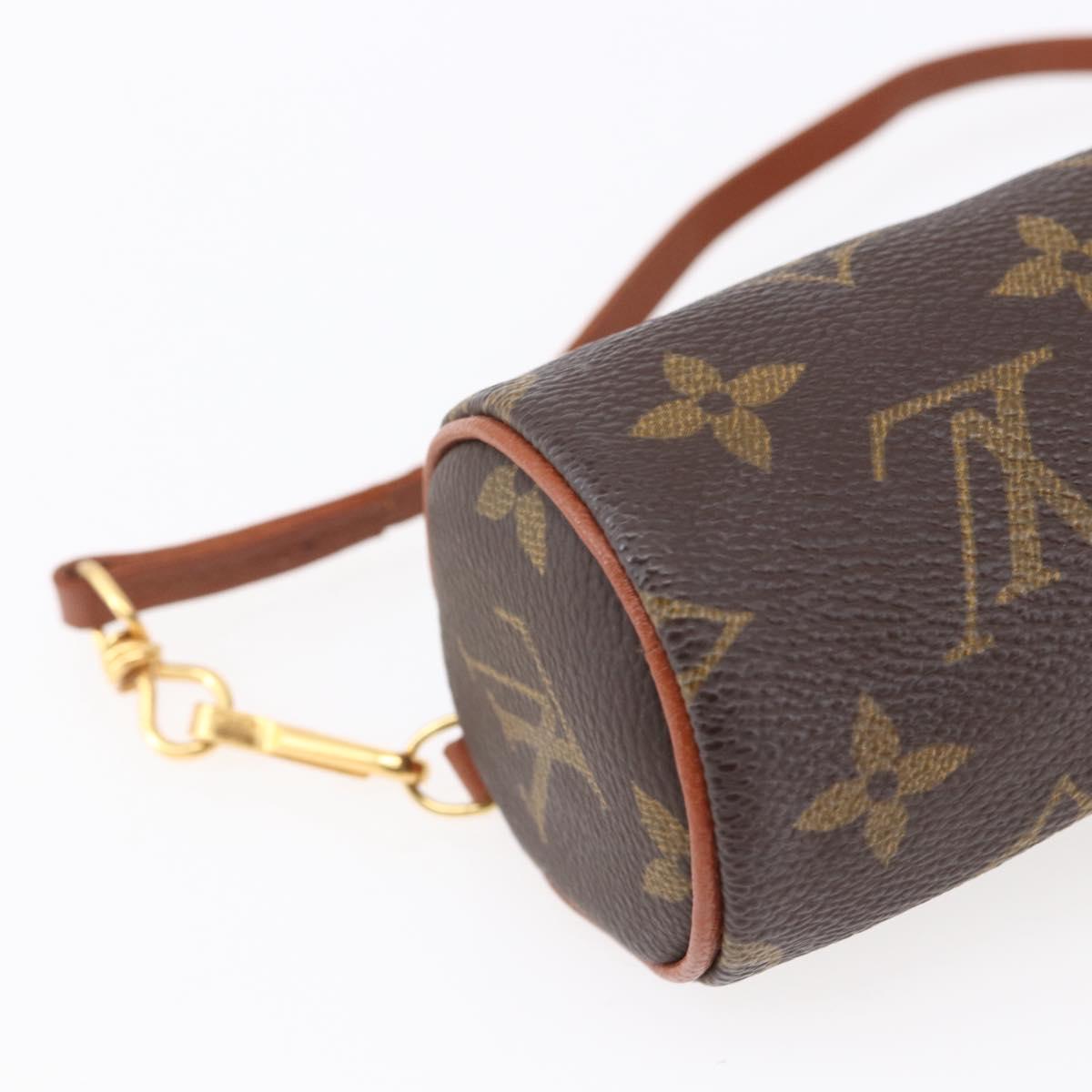 LOUIS VUITTON Monogram Papillon Pouch LV Auth 150655