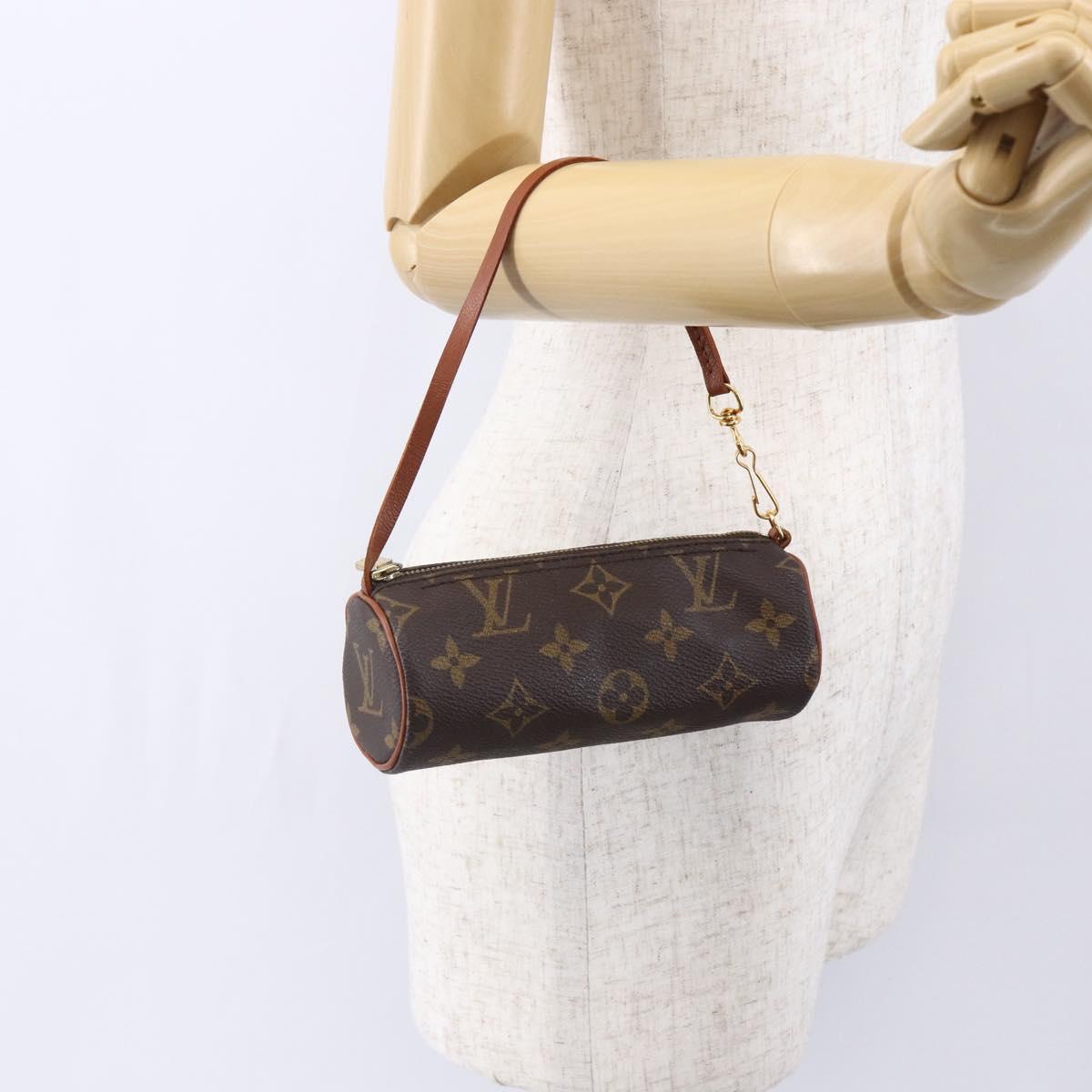 LOUIS VUITTON Monogram Papillon Pouch LV Auth 150655