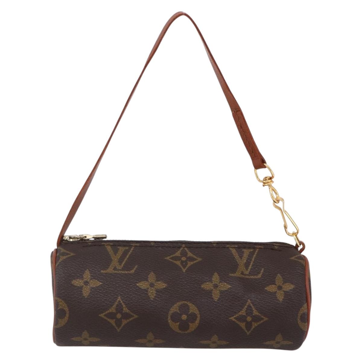 LOUIS VUITTON Monogram Papillon Pouch LV Auth 150655