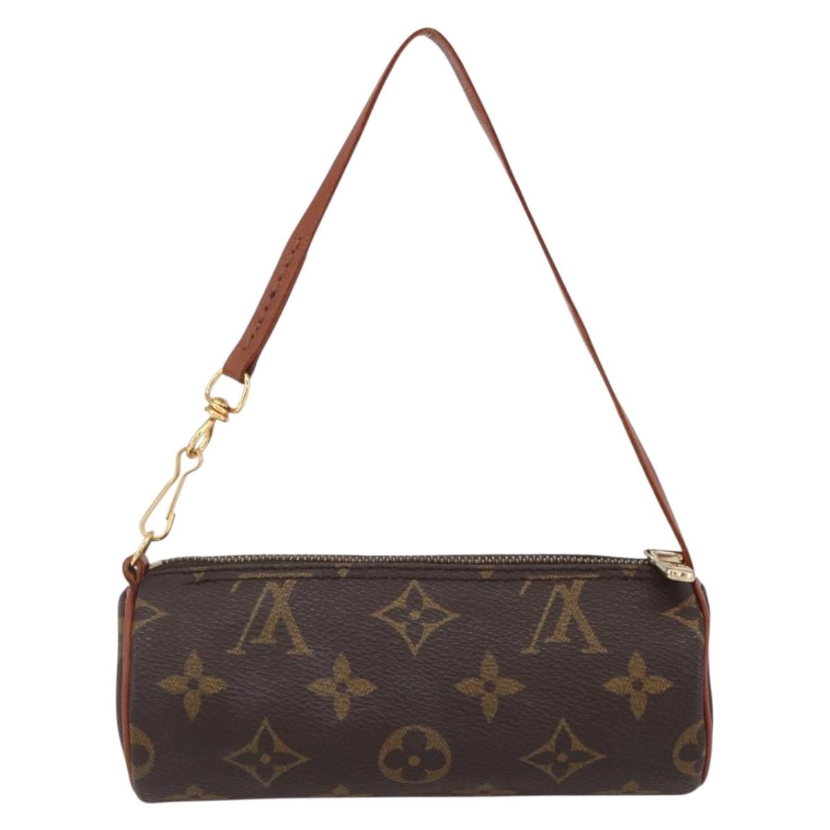 LOUIS VUITTON Monogram Papillon Pouch LV Auth 150655