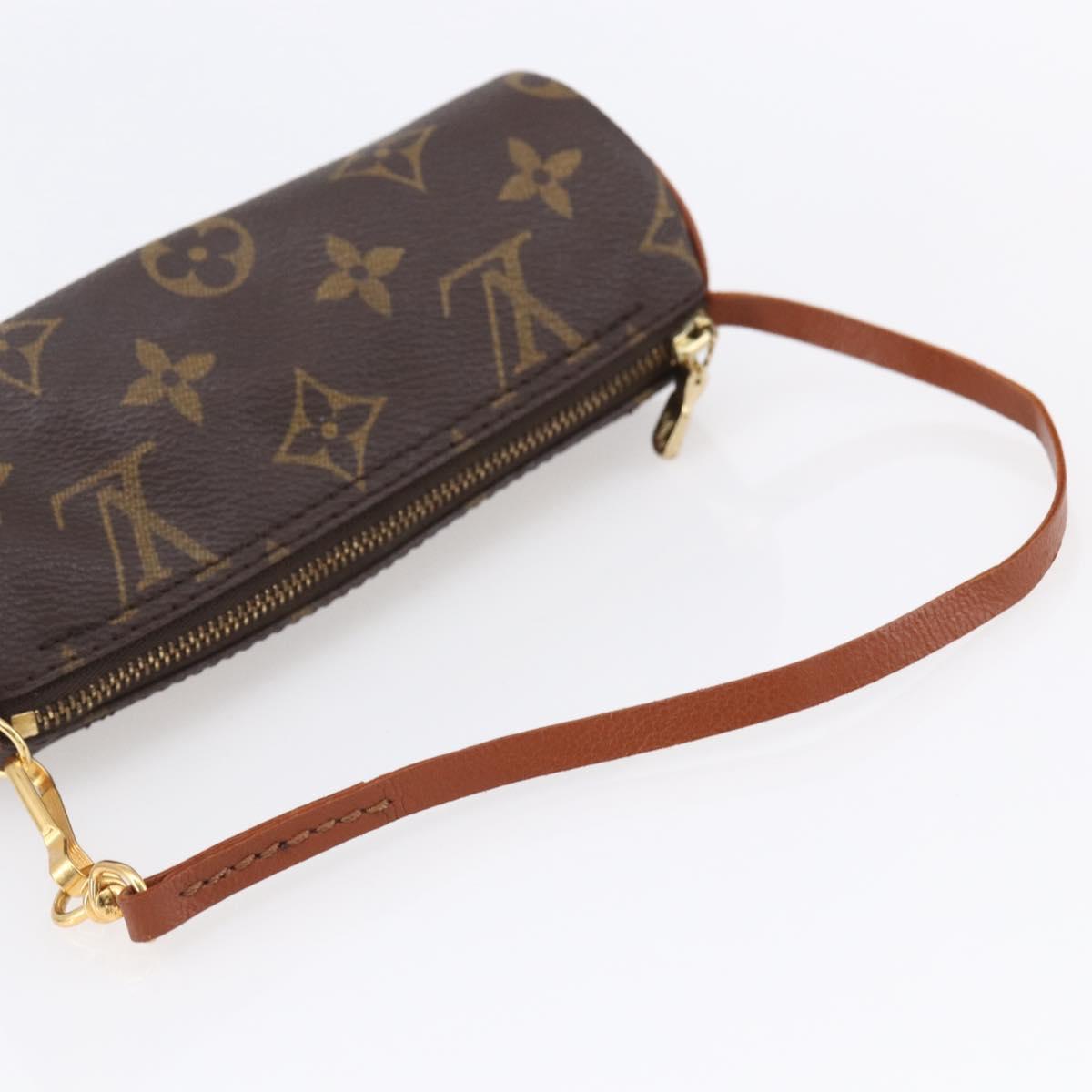 LOUIS VUITTON Monogram Papillon Pouch LV Auth 150655
