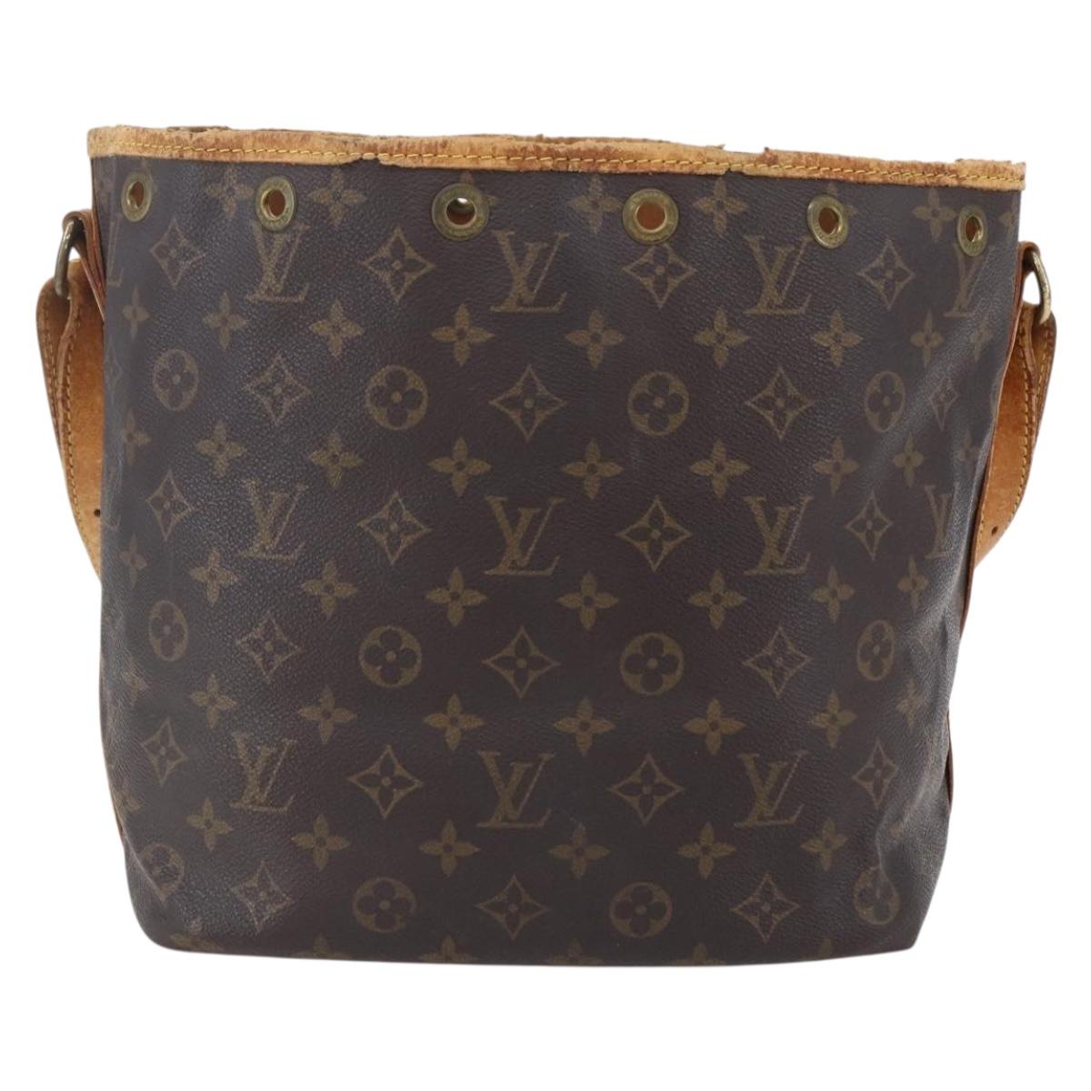 LOUIS VUITTON Monogram Petit Noe Shoulder Bag M42226 LV Auth 150660