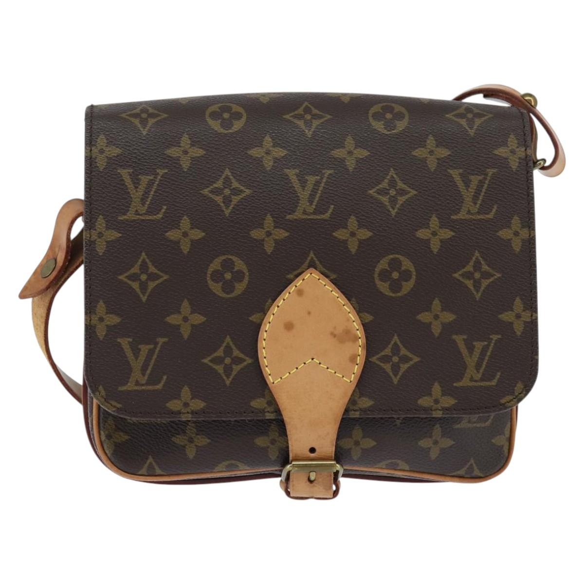 LOUIS VUITTON Monogram Cartouchiere MM Shoulder Bag M51253 LV Auth 150668