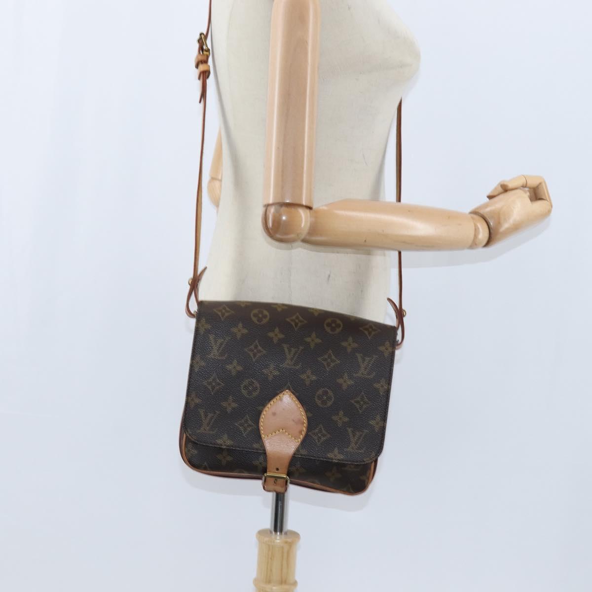 LOUIS VUITTON Monogram Cartouchiere MM Shoulder Bag M51253 LV Auth 150668