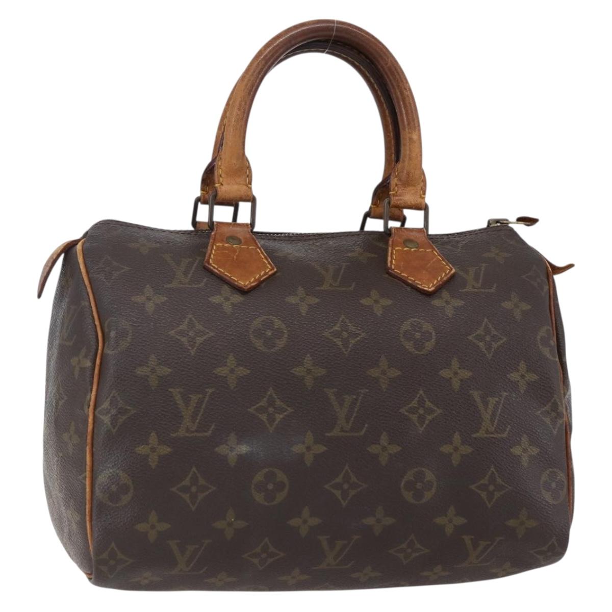 LOUIS VUITTON Monogram Speedy 25 Hand Bag M41528 LV Auth 150678