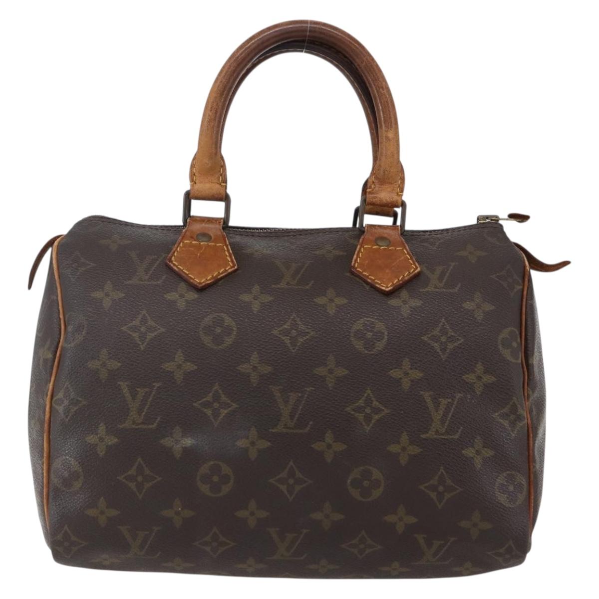 LOUIS VUITTON Monogram Speedy 25 Hand Bag M41528 LV Auth 150678
