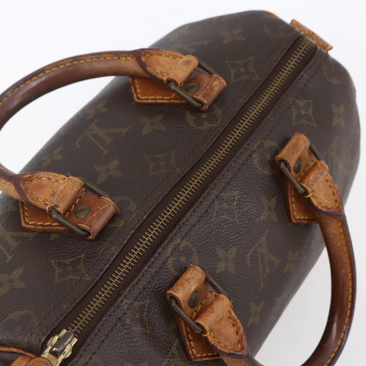 LOUIS VUITTON Monogram Speedy 25 Hand Bag M41528 LV Auth 150678