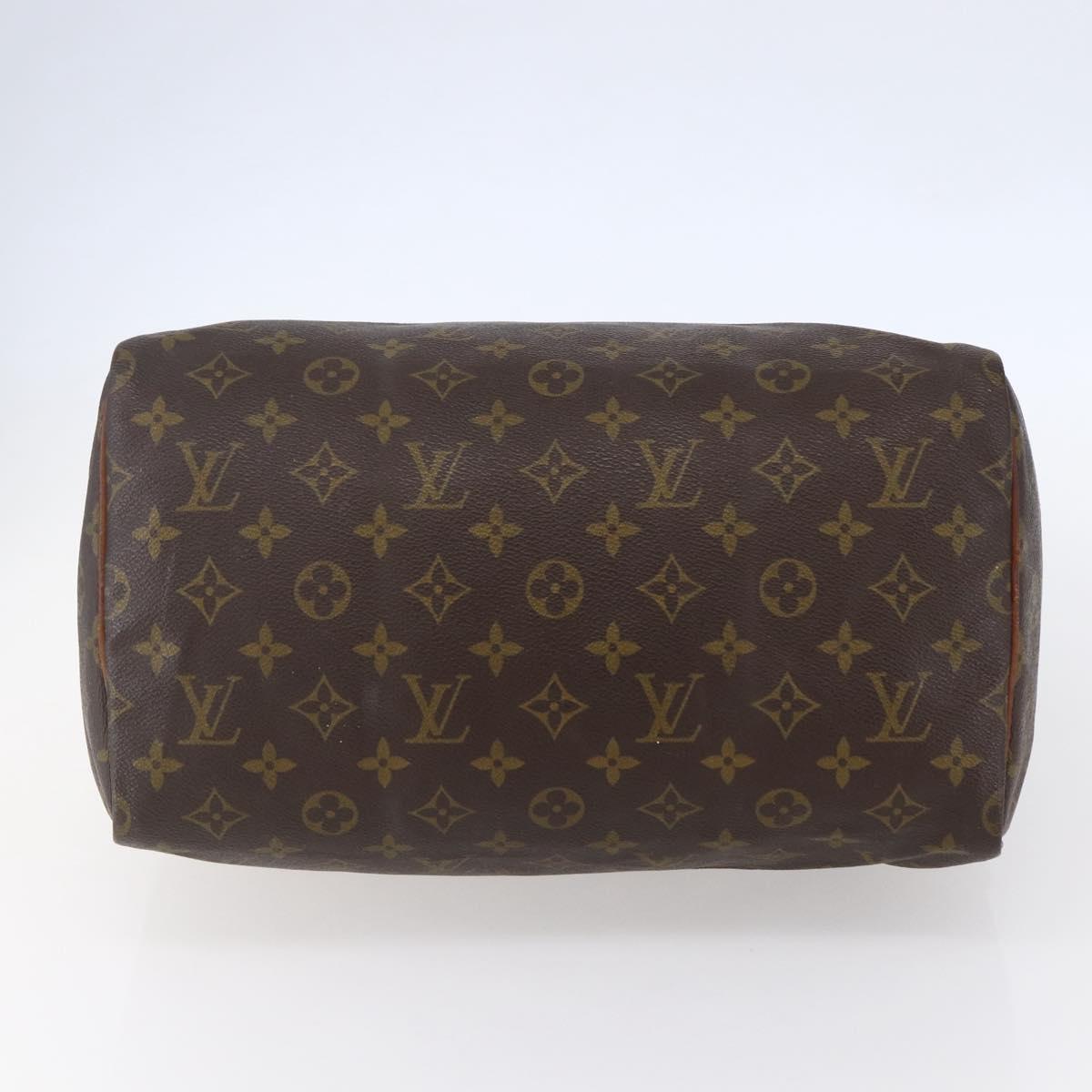 LOUIS VUITTON Monogram Speedy 30 Hand Bag M41526 LV Auth 150682