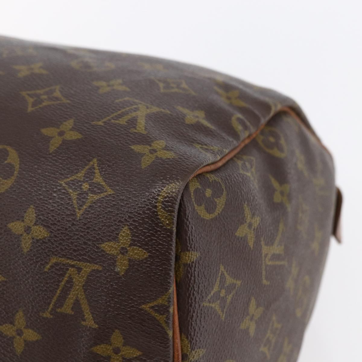 LOUIS VUITTON Monogram Speedy 30 Hand Bag M41526 LV Auth 150682