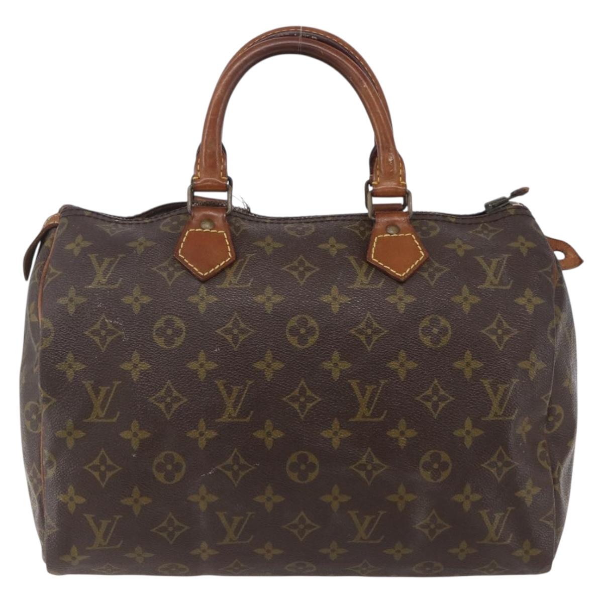 LOUIS VUITTON Monogram Speedy 30 Hand Bag M41526 LV Auth 150682