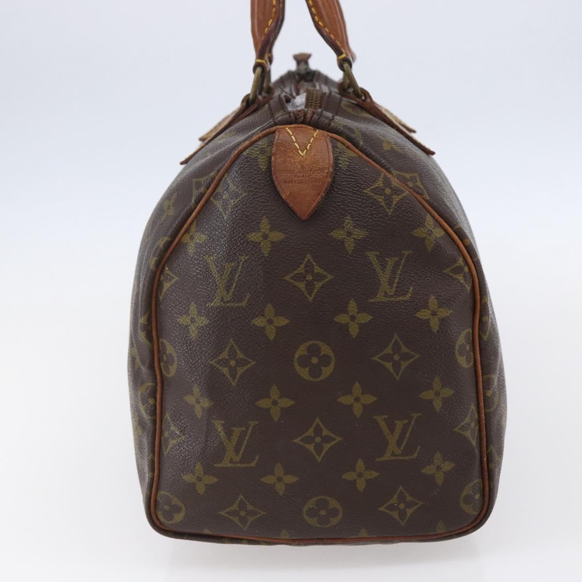 LOUIS VUITTON Monogram Speedy 30 Hand Bag M41526 LV Auth 150682