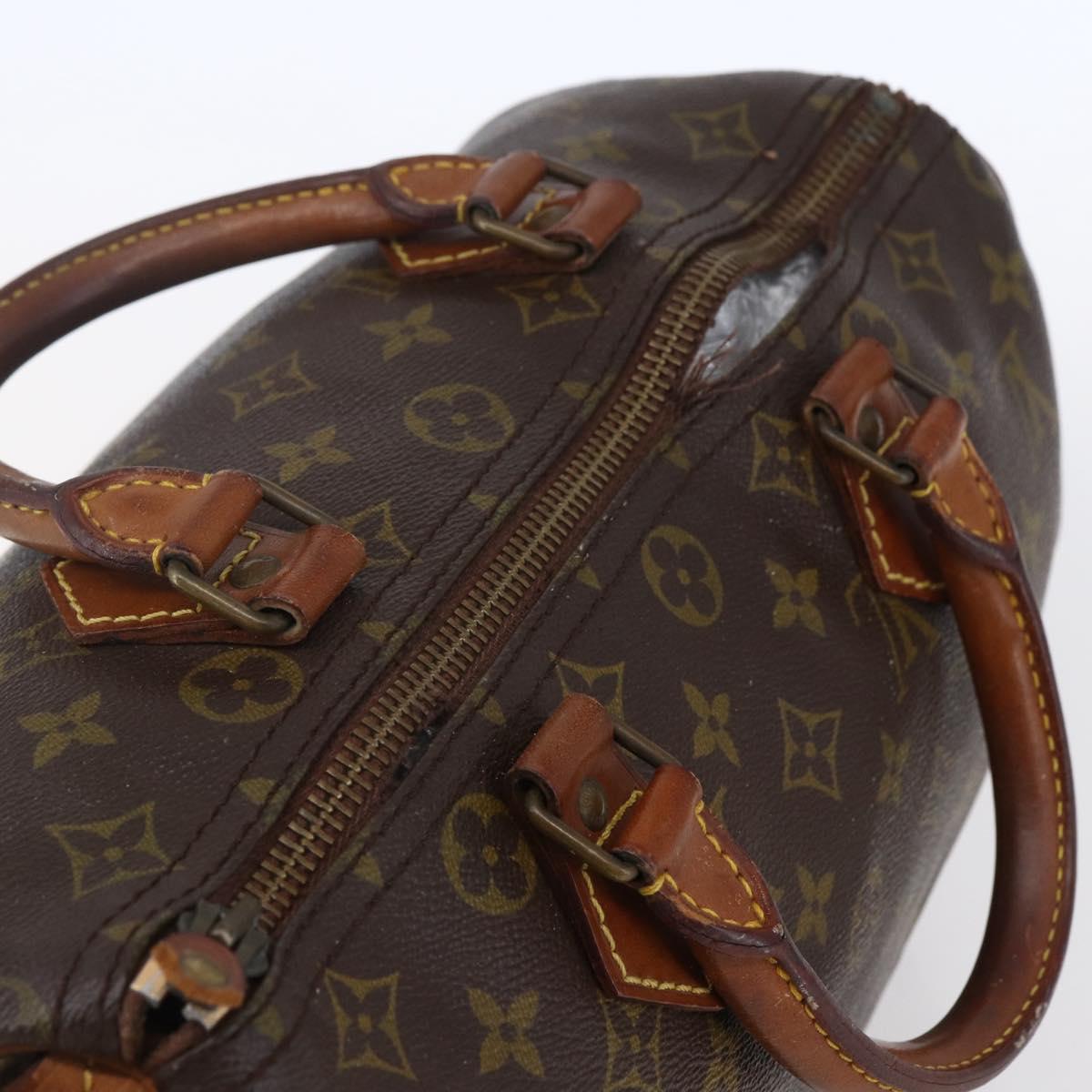 LOUIS VUITTON Monogram Speedy 30 Hand Bag M41526 LV Auth 150682