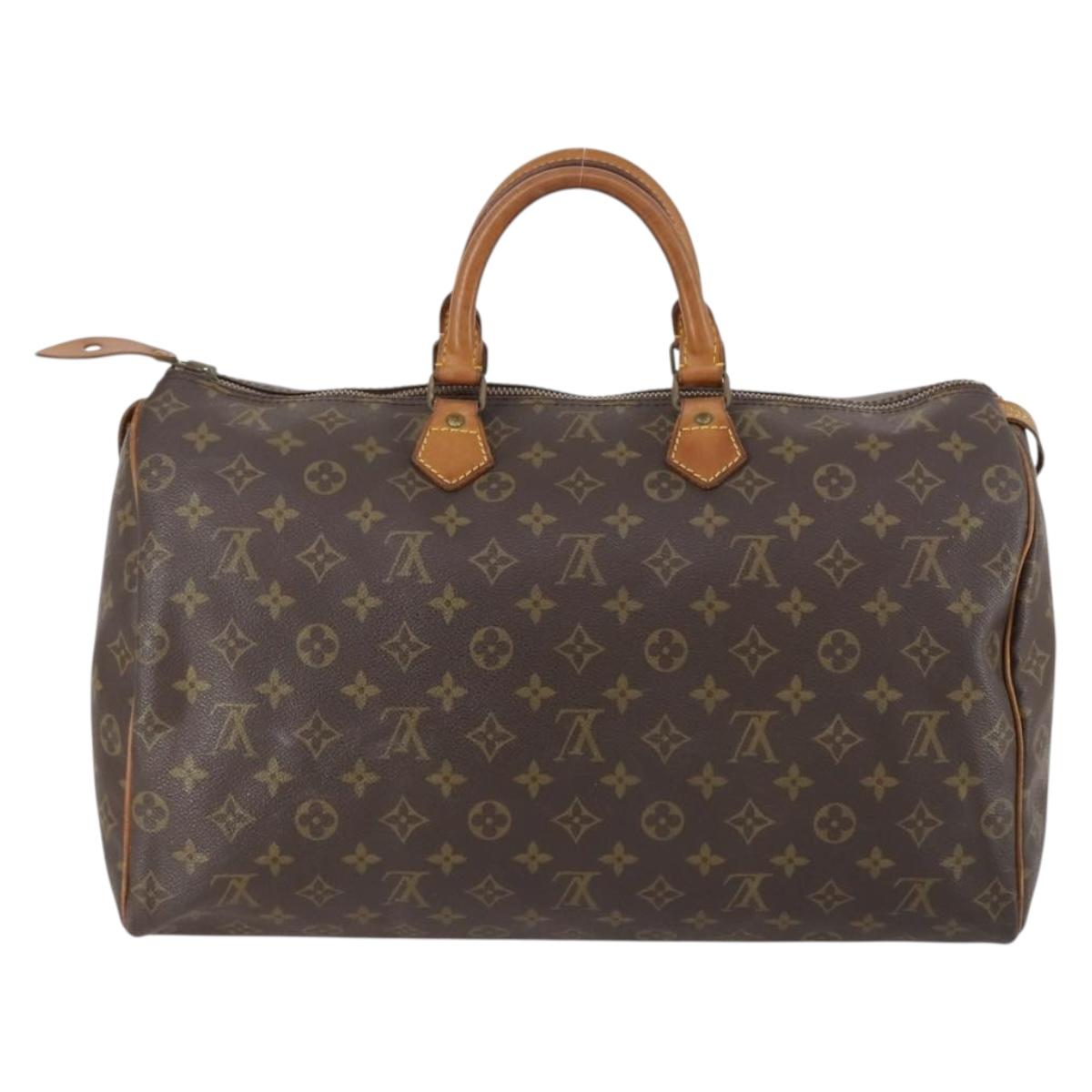 LOUIS VUITTON Monogram Speedy 40 Hand Bag M41522 LV Auth 150685