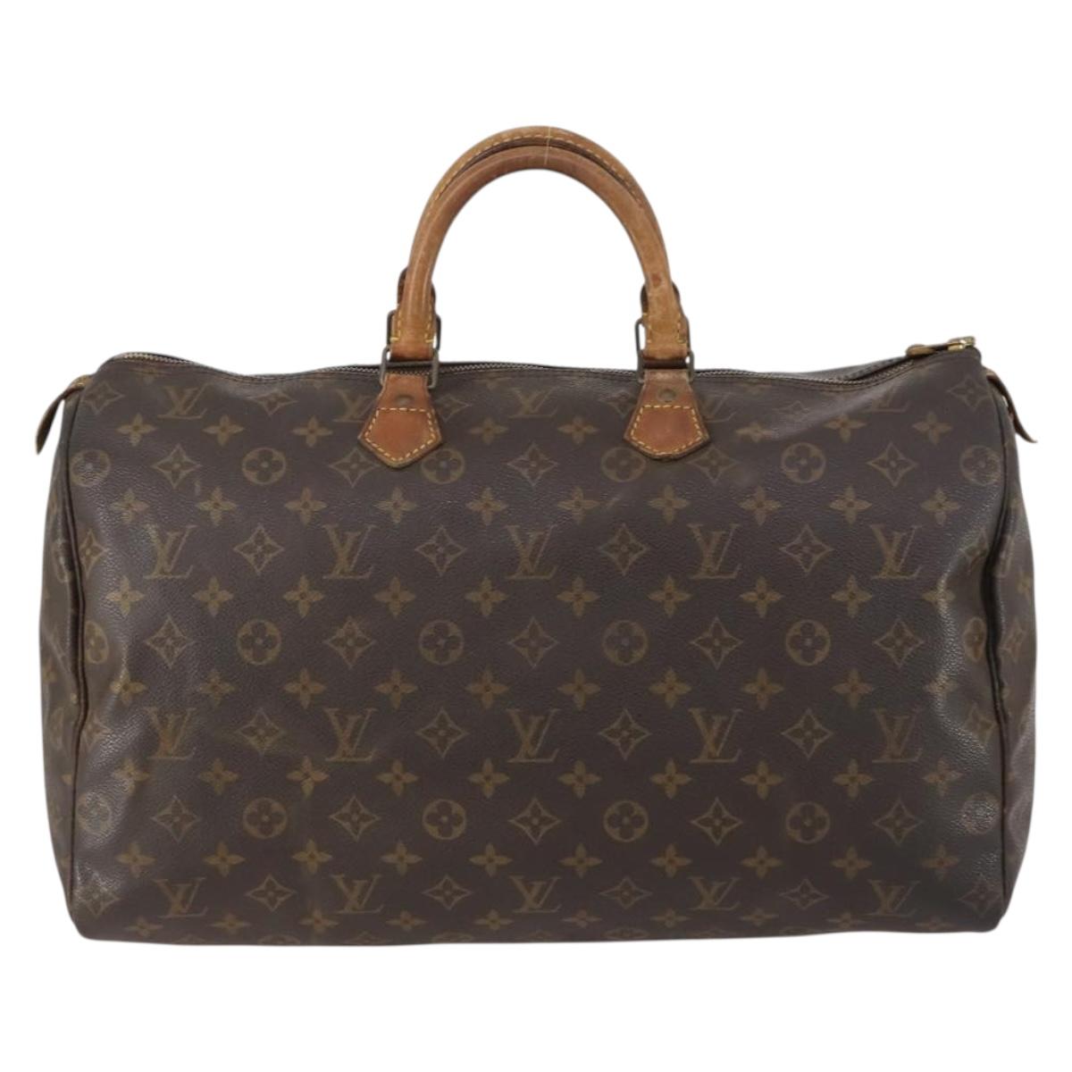 LOUIS VUITTON Monogram Speedy 40 Hand Bag M41522 LV Auth 150686