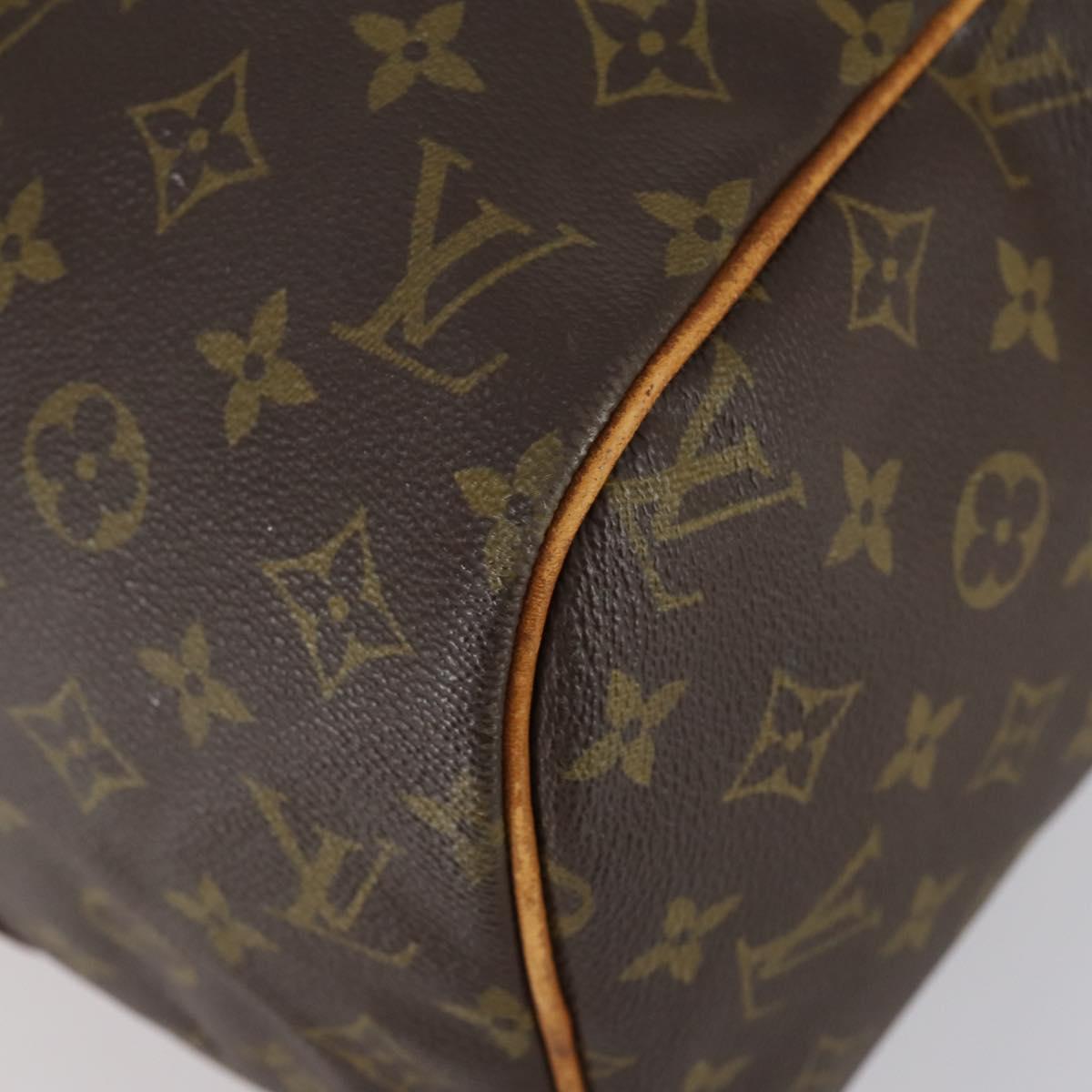 LOUIS VUITTON Monogram Sac Souple 35 Boston Bag M41626 LV Auth 150687