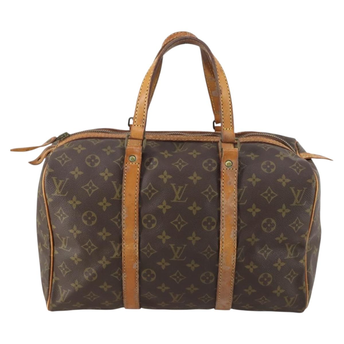 LOUIS VUITTON Monogram Sac Souple 35 Boston Bag M41626 LV Auth 150687