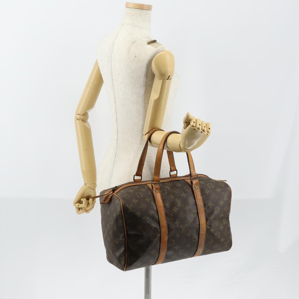 LOUIS VUITTON Monogram Sac Souple 35 Boston Bag M41626 LV Auth 150687