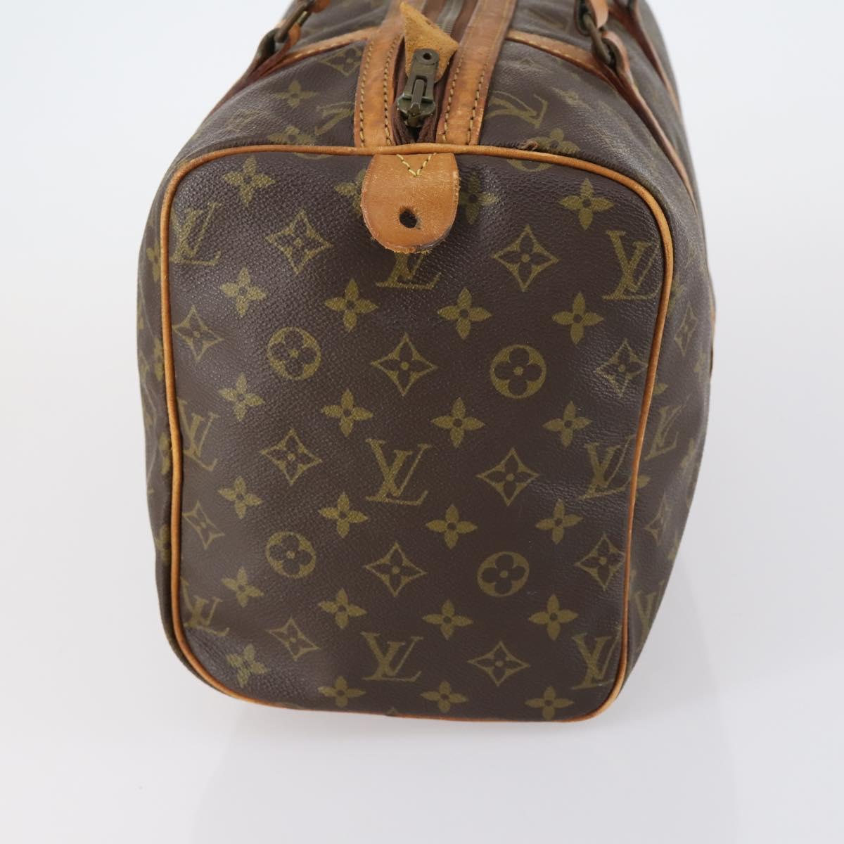 LOUIS VUITTON Monogram Sac Souple 35 Boston Bag M41626 LV Auth 150687