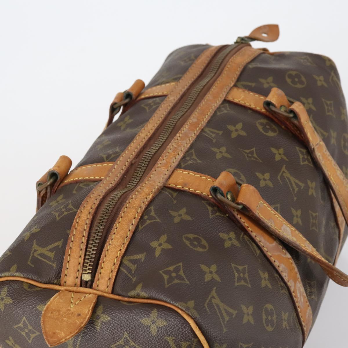 LOUIS VUITTON Monogram Sac Souple 35 Boston Bag M41626 LV Auth 150687
