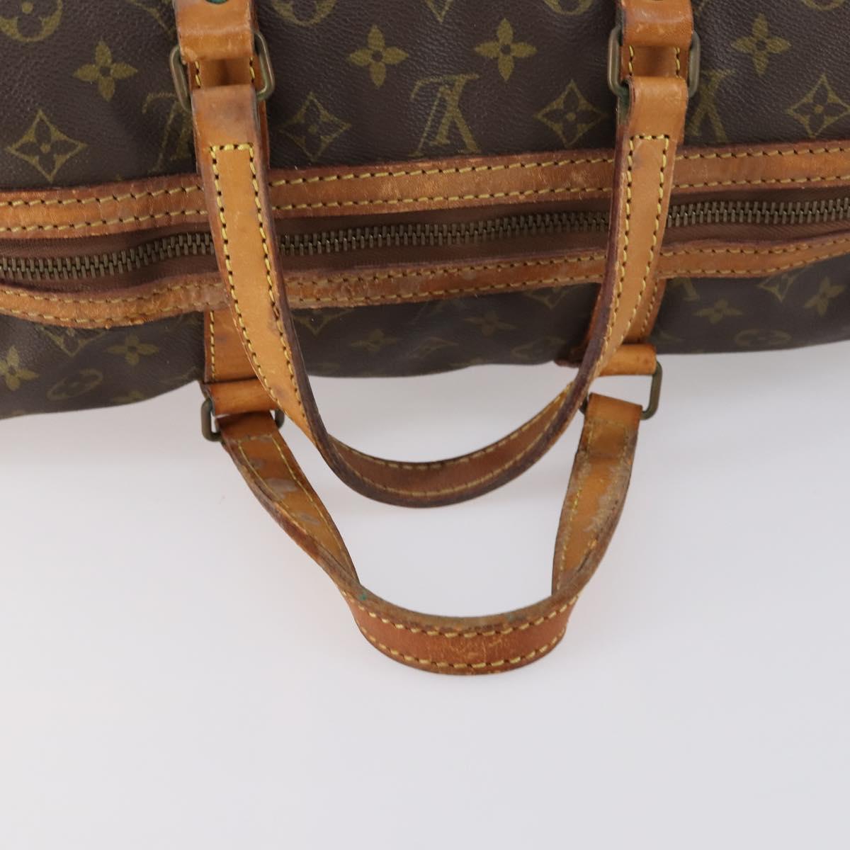 LOUIS VUITTON Monogram Sac Souple 35 Boston Bag M41626 LV Auth 150687