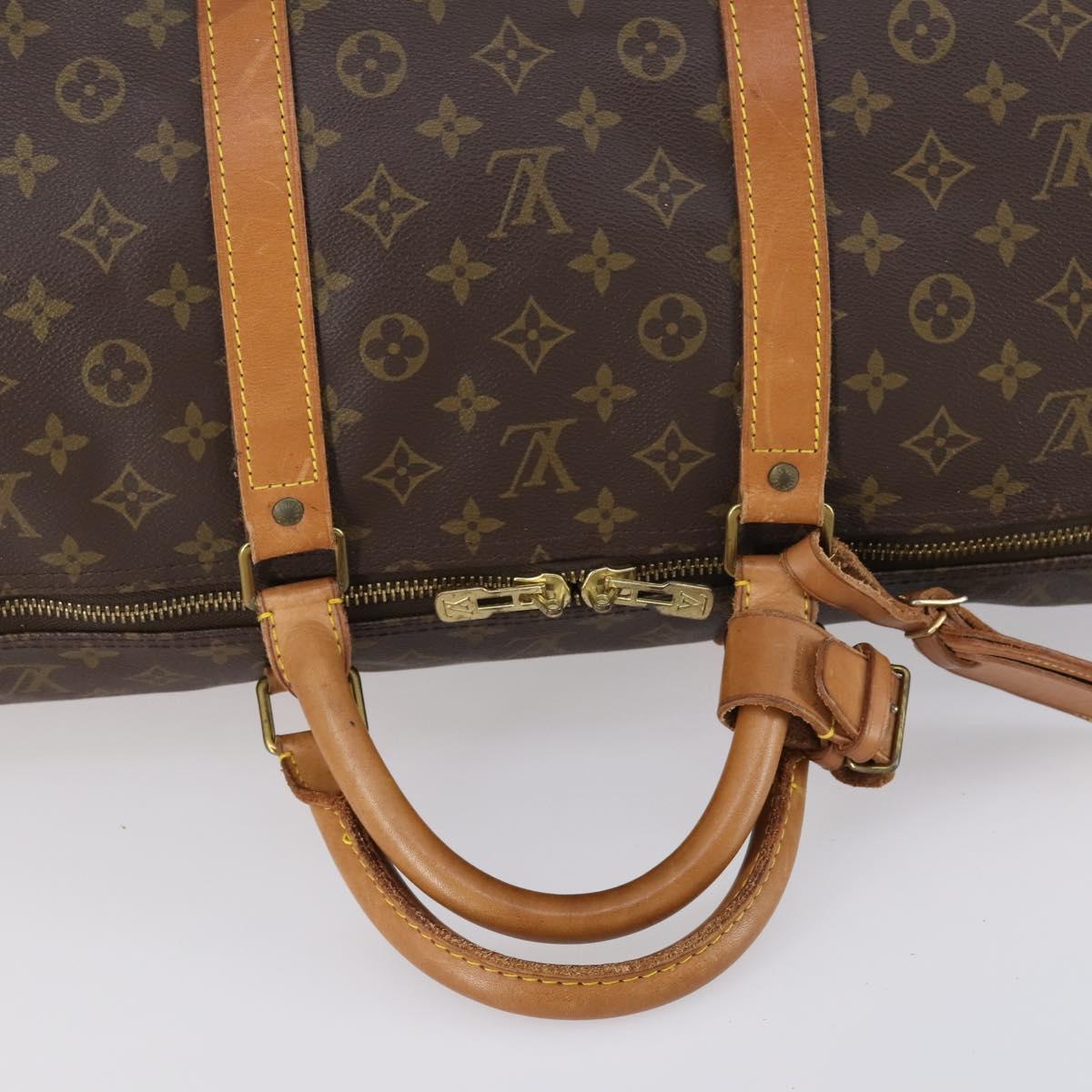 LOUIS VUITTON Monogram Keepall 60 Boston Bag M41422 LV Auth 150693