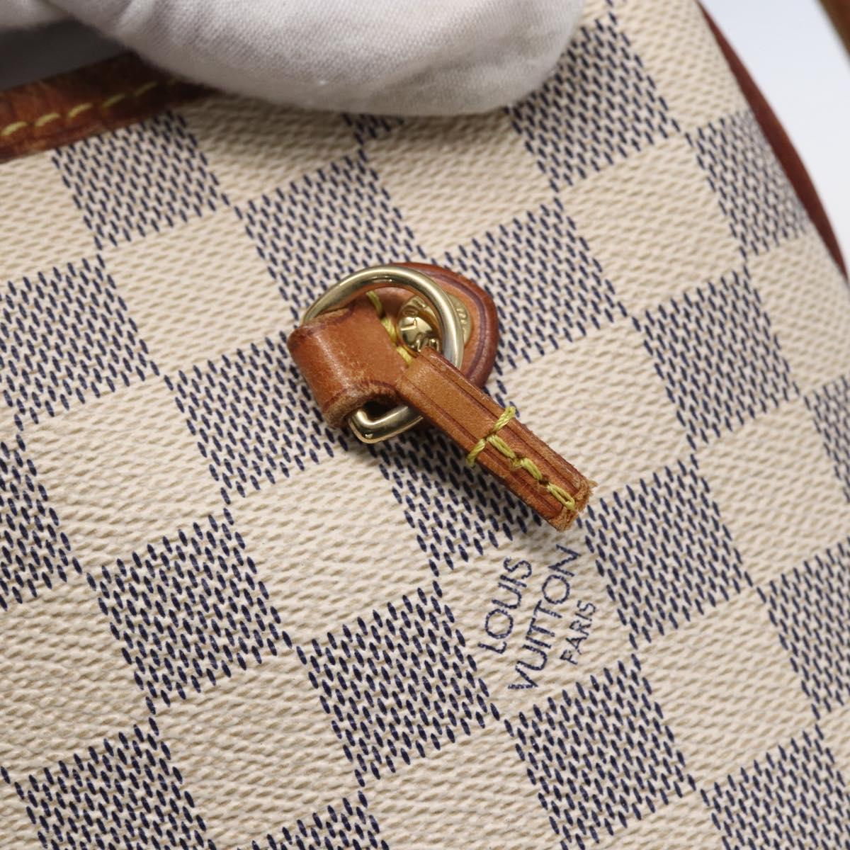 LOUIS VUITTON Damier Azur Neverfull MM Tote Bag N41605 LV Auth 150697