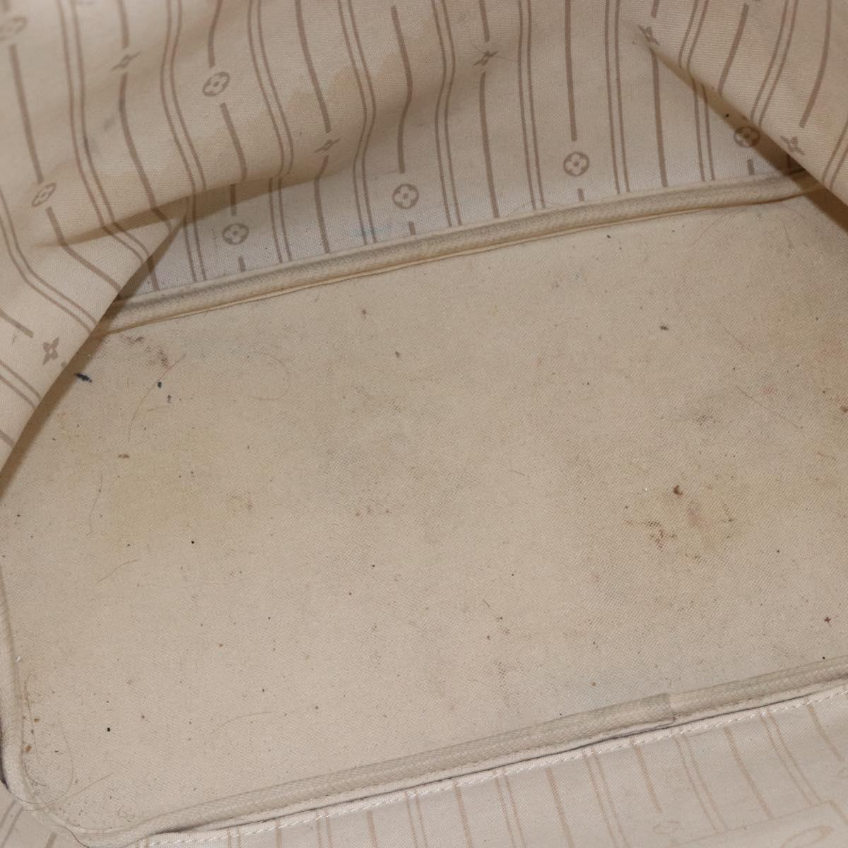 LOUIS VUITTON Damier Azur Neverfull MM Tote Bag N41605 LV Auth 150697