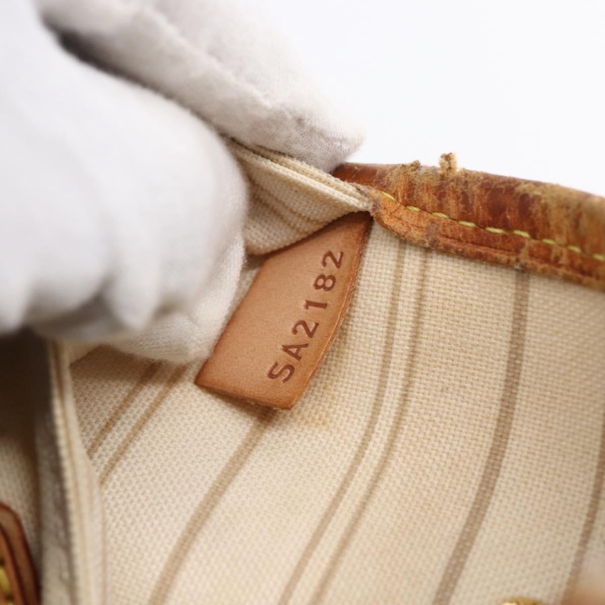 LOUIS VUITTON Damier Azur Neverfull MM Tote Bag N41605 LV Auth 150697