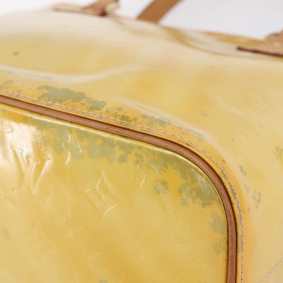 LOUIS VUITTON Monogram Vernis Houston Hand Bag Gris M91053 LV Auth 150701