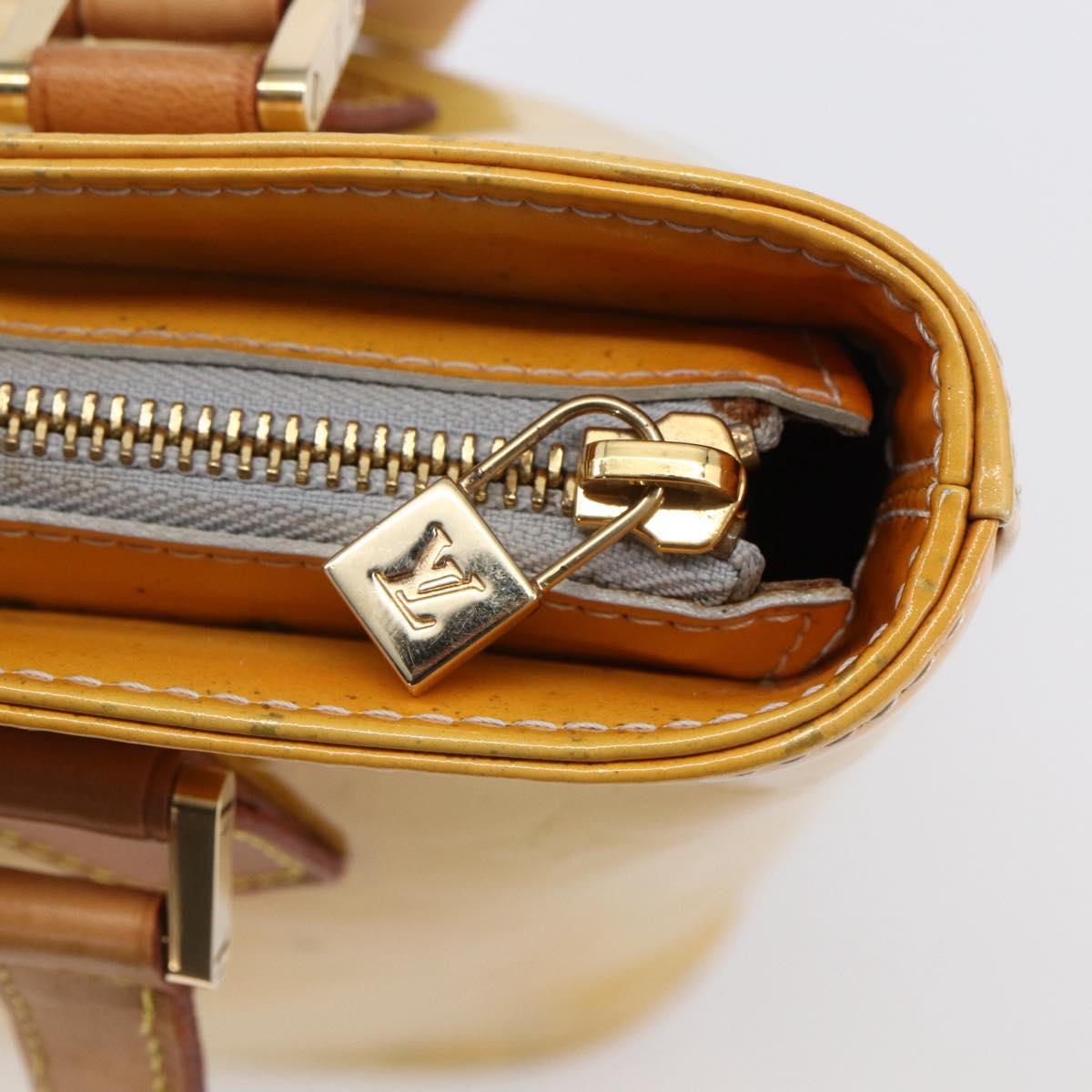 LOUIS VUITTON Monogram Vernis Houston Hand Bag Gris M91053 LV Auth 150701