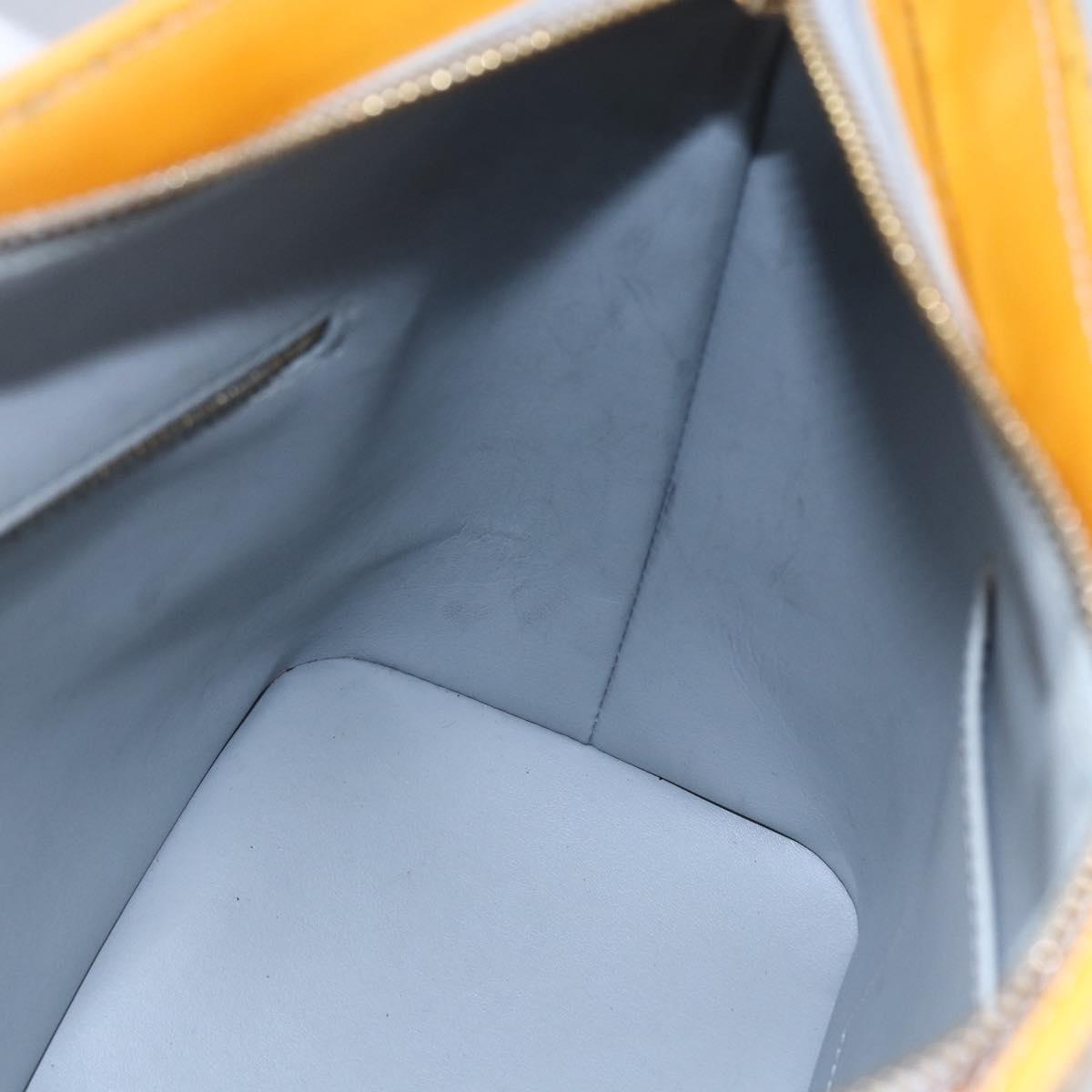 LOUIS VUITTON Monogram Vernis Houston Hand Bag Gris M91053 LV Auth 150701