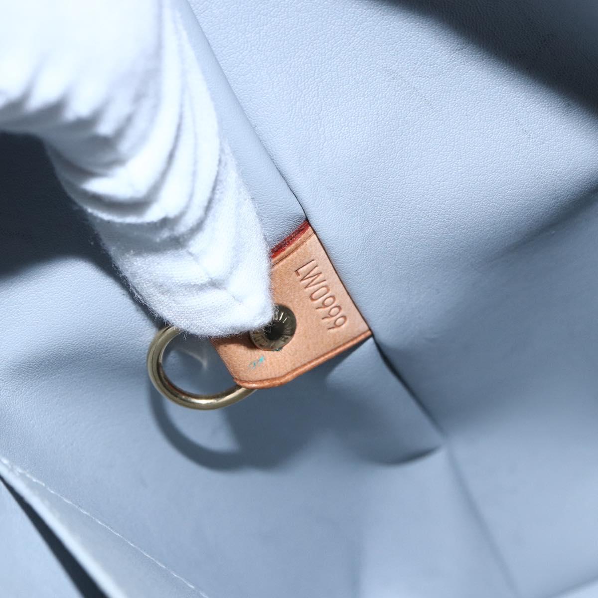 LOUIS VUITTON Monogram Vernis Houston Hand Bag Gris M91053 LV Auth 150701