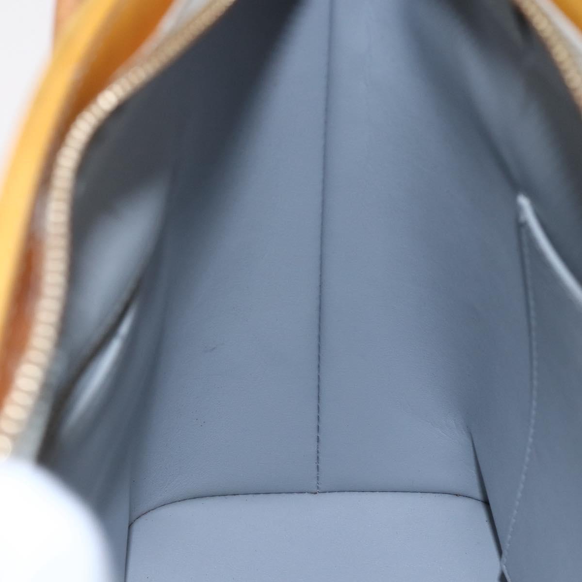 LOUIS VUITTON Monogram Vernis Houston Hand Bag Gris M91053 LV Auth 150702