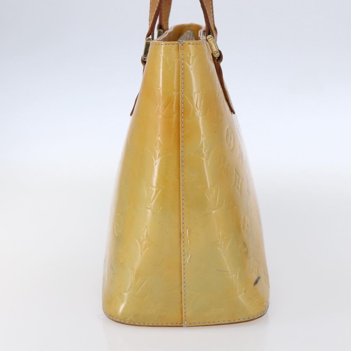 LOUIS VUITTON Monogram Vernis Houston Hand Bag Gris M91053 LV Auth 150702