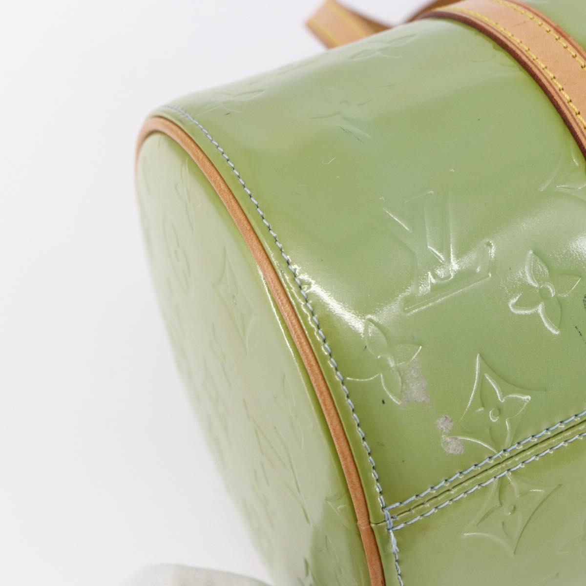 LOUIS VUITTON Monogram Vernis Bedford Hand Bag Baby Blue M91007 LV Auth 150704