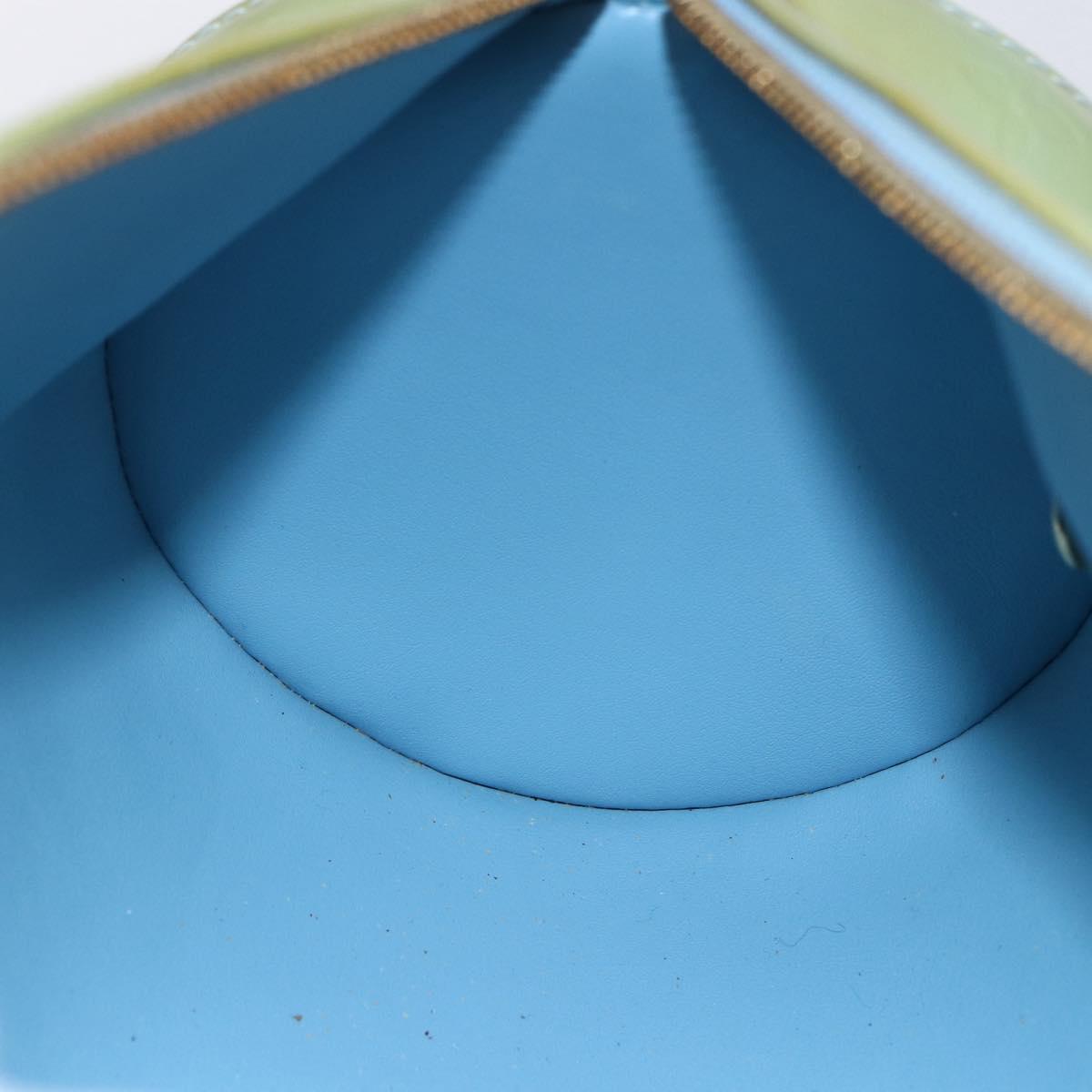 LOUIS VUITTON Monogram Vernis Bedford Hand Bag Baby Blue M91007 LV Auth 150704