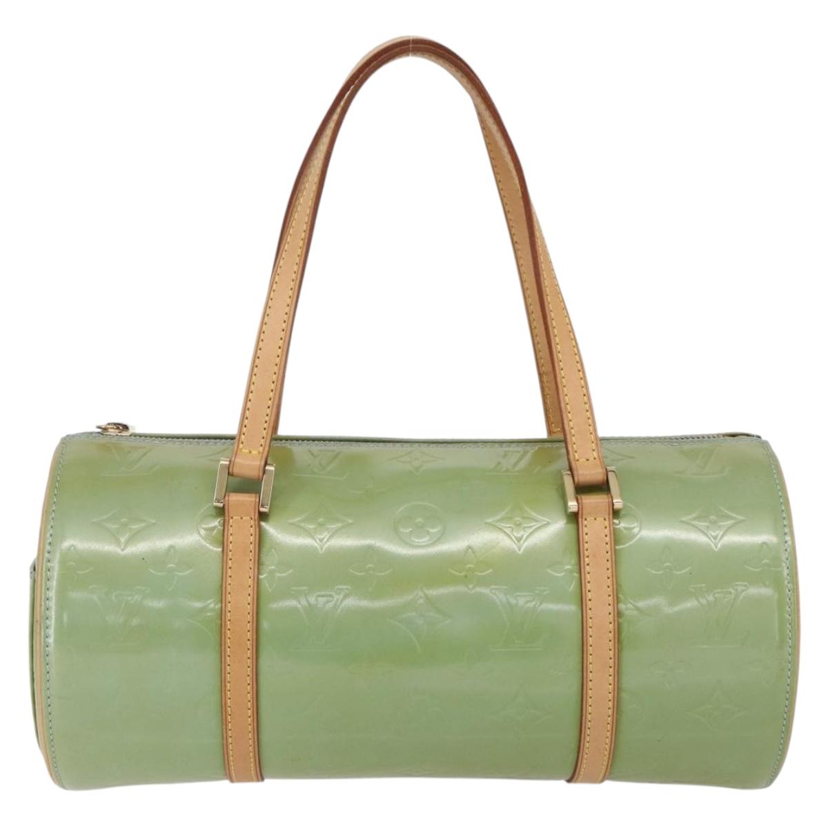 LOUIS VUITTON Monogram Vernis Bedford Hand Bag Baby Blue M91007 LV Auth 150704