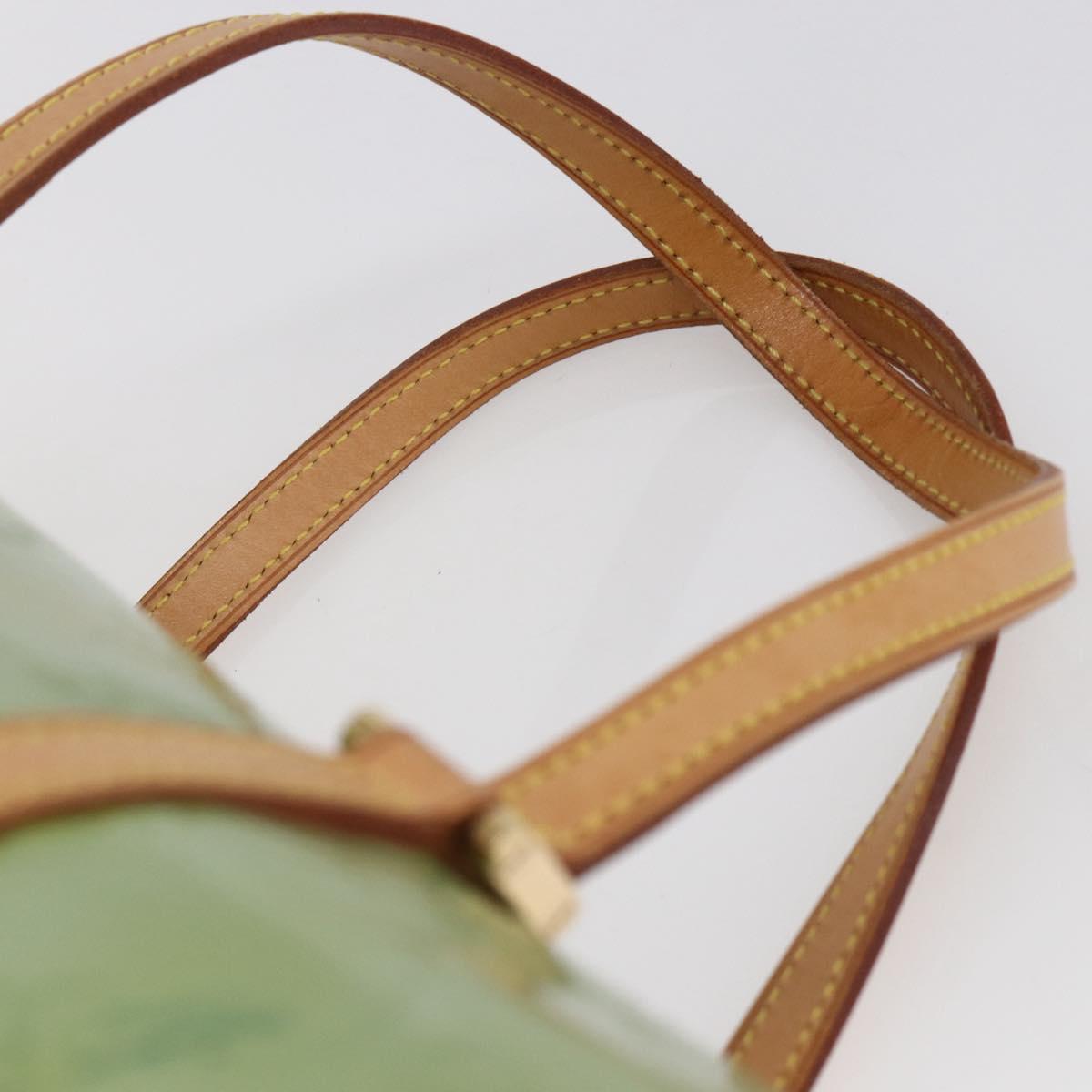 LOUIS VUITTON Monogram Vernis Bedford Hand Bag Baby Blue M91007 LV Auth 150704