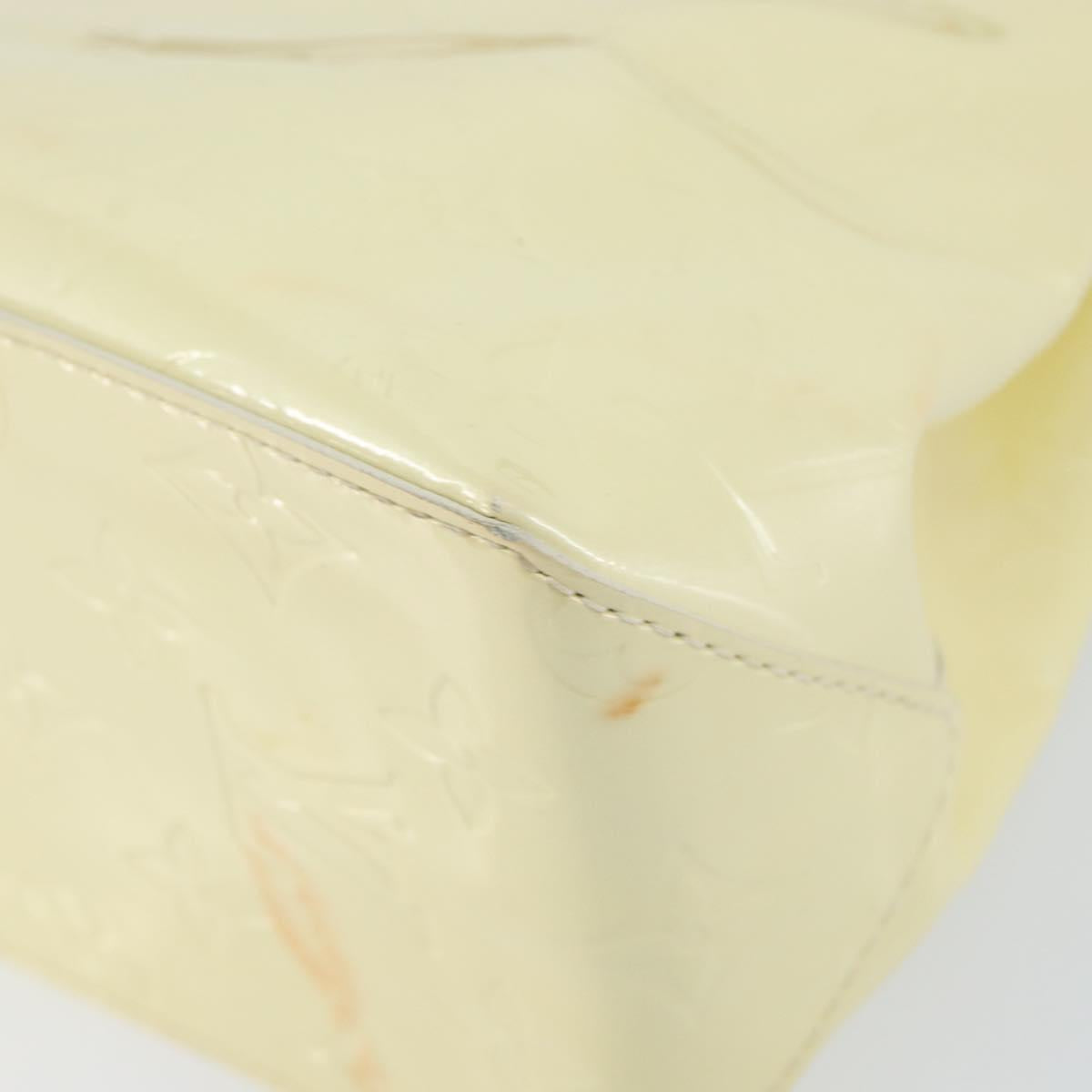 LOUIS VUITTON Monogram Vernis Reade PM Hand Bag Perle M91336 LV Auth 150707