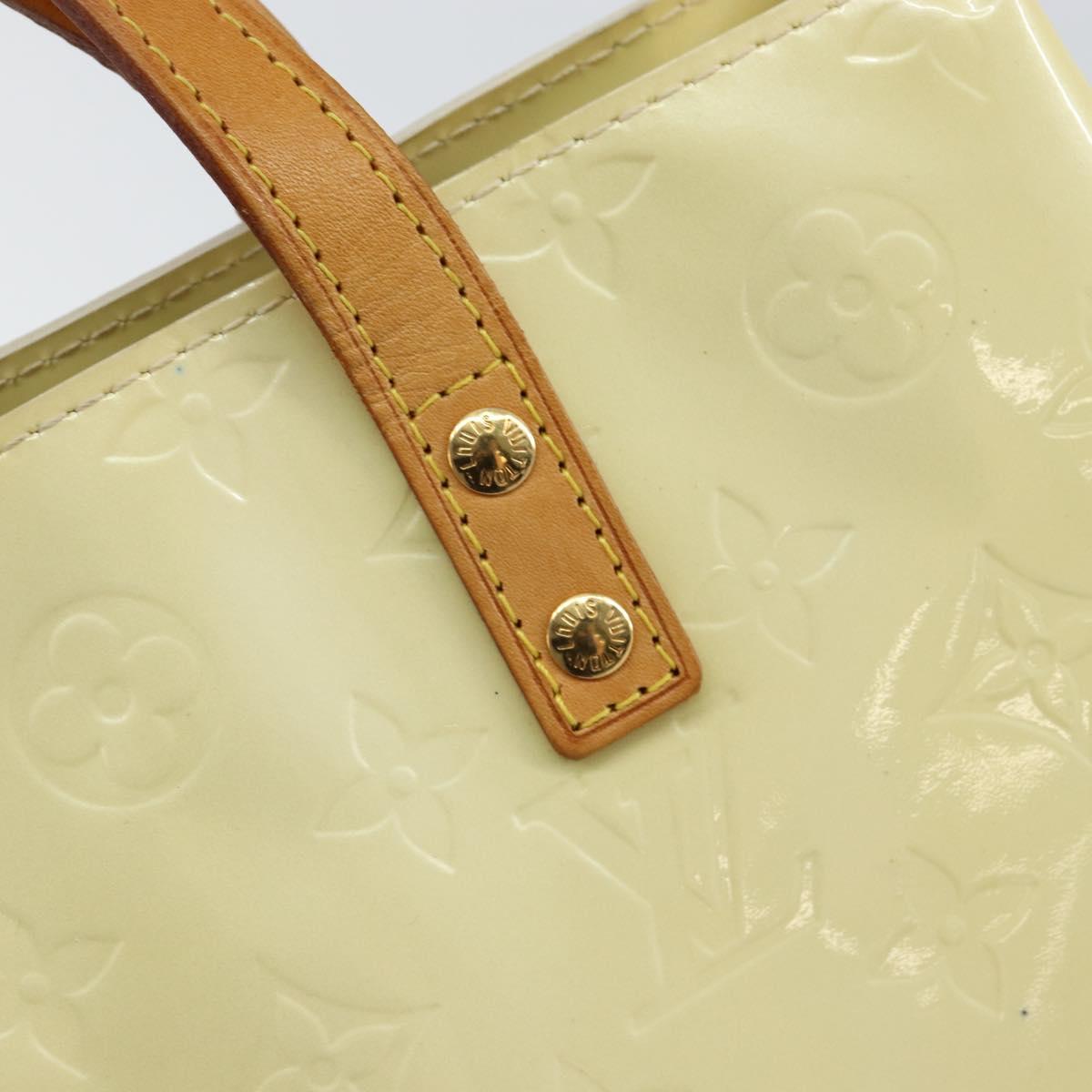 LOUIS VUITTON Monogram Vernis Reade PM Hand Bag Perle M91336 LV Auth 150707