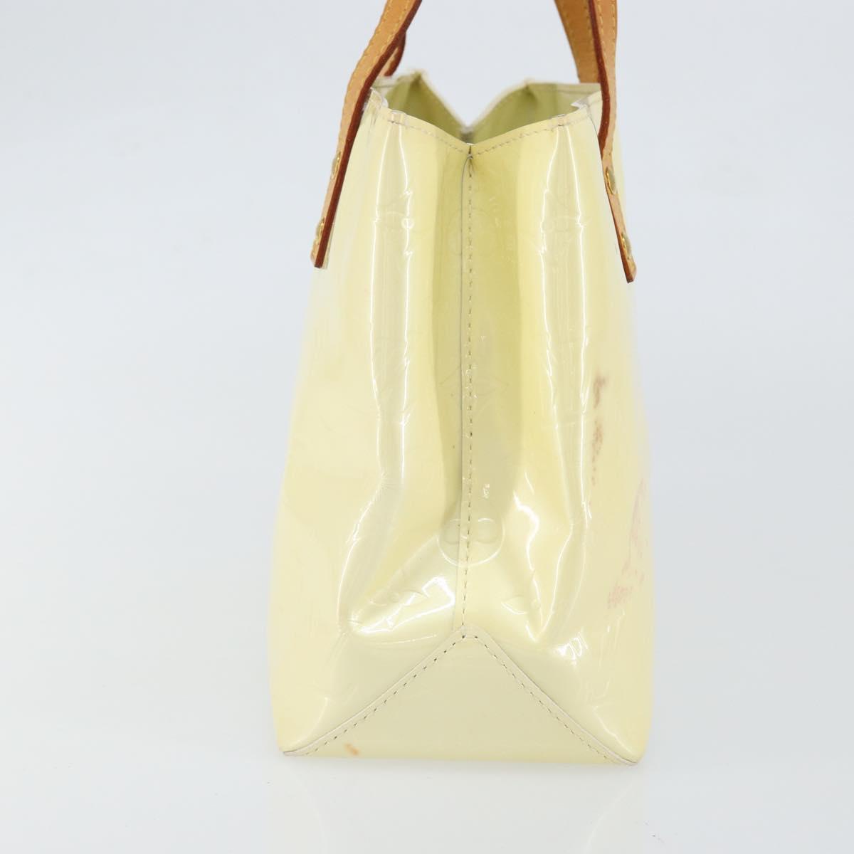 LOUIS VUITTON Monogram Vernis Reade PM Hand Bag Perle M91336 LV Auth 150707