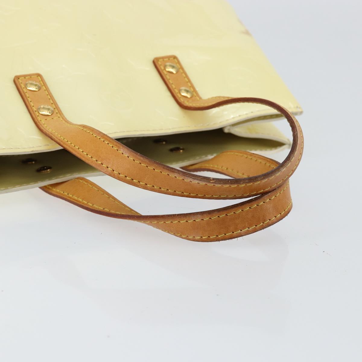 LOUIS VUITTON Monogram Vernis Reade PM Hand Bag Perle M91336 LV Auth 150707