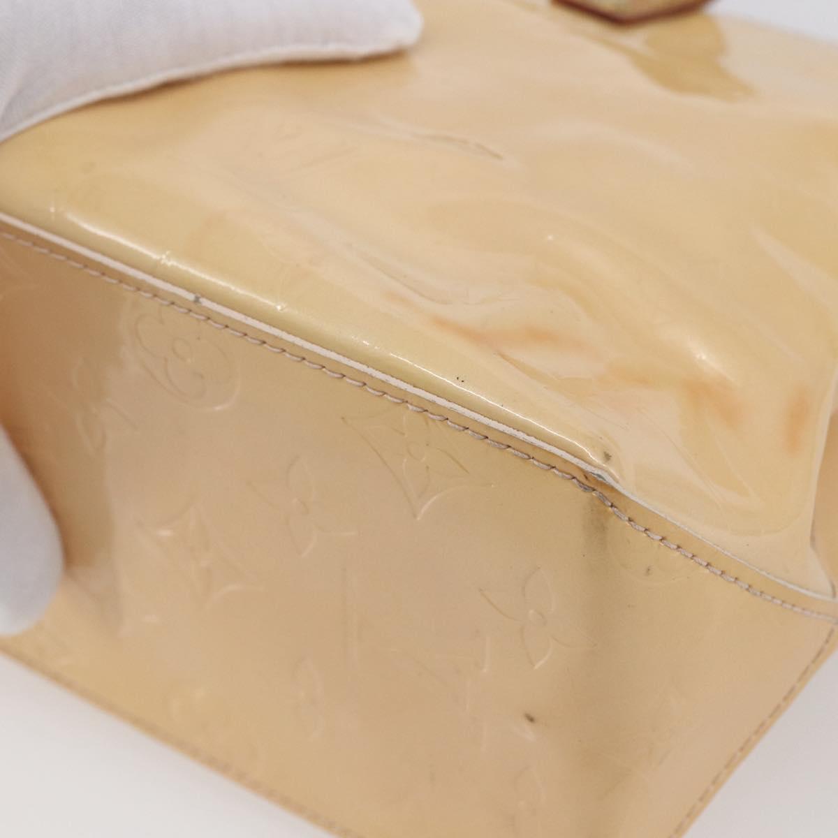 LOUIS VUITTON Monogram Vernis Reade PM Bag Marshmallow Pink M91306 Auth 150708