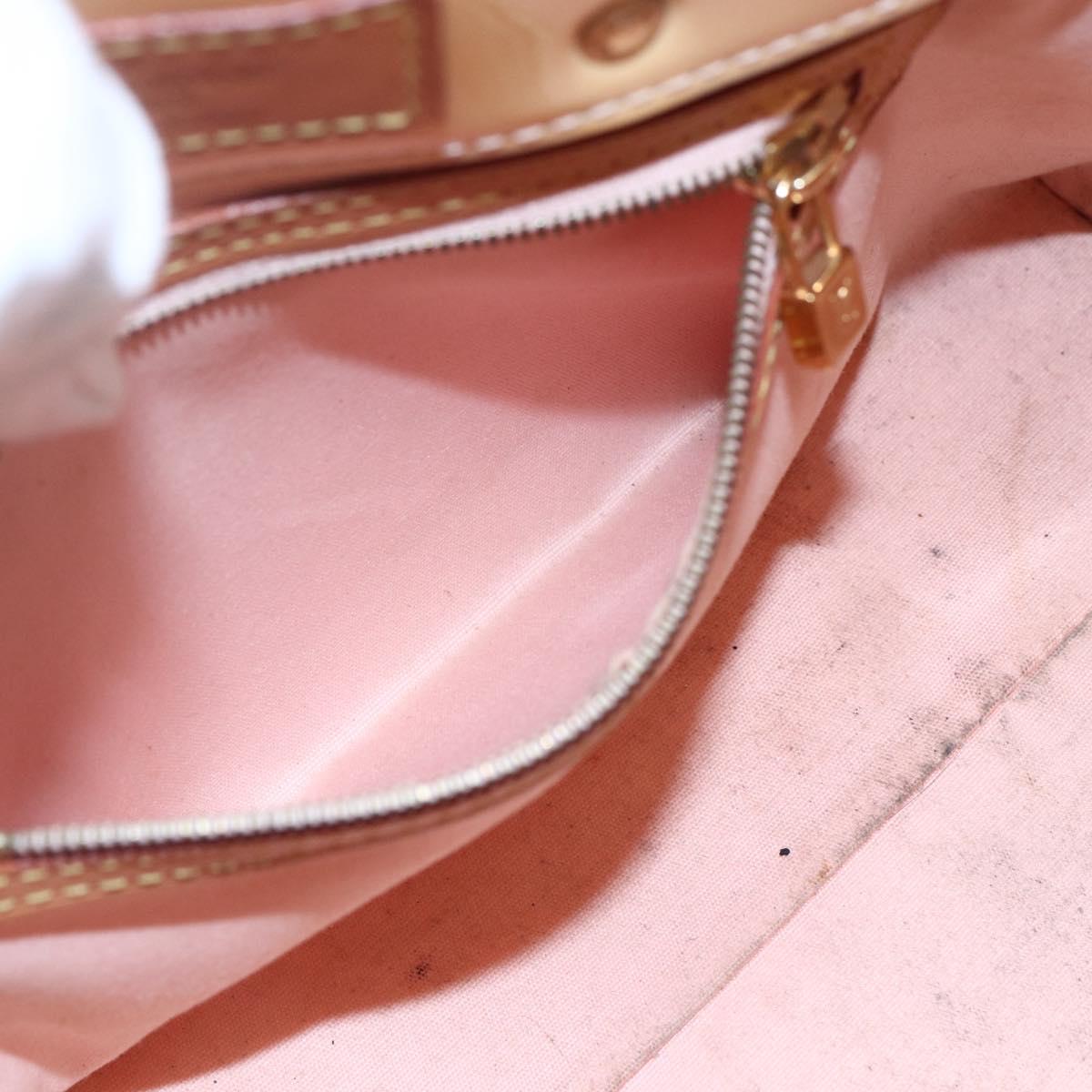 LOUIS VUITTON Monogram Vernis Reade PM Bag Marshmallow Pink M91306 Auth 150708