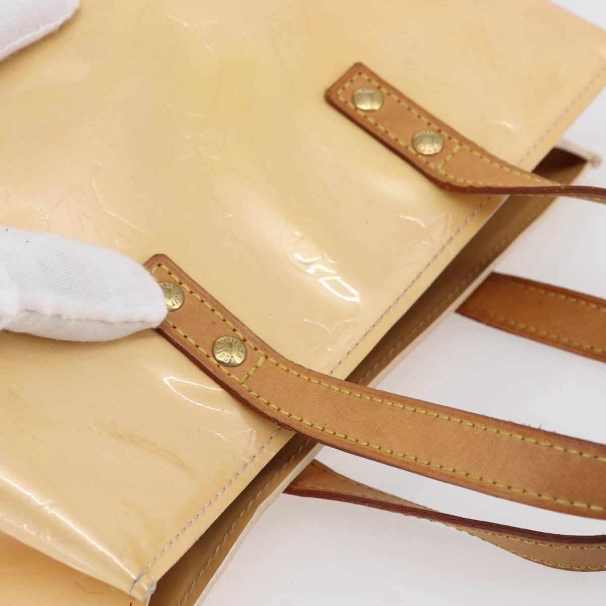 LOUIS VUITTON Monogram Vernis Reade PM Bag Marshmallow Pink M91306 Auth 150708