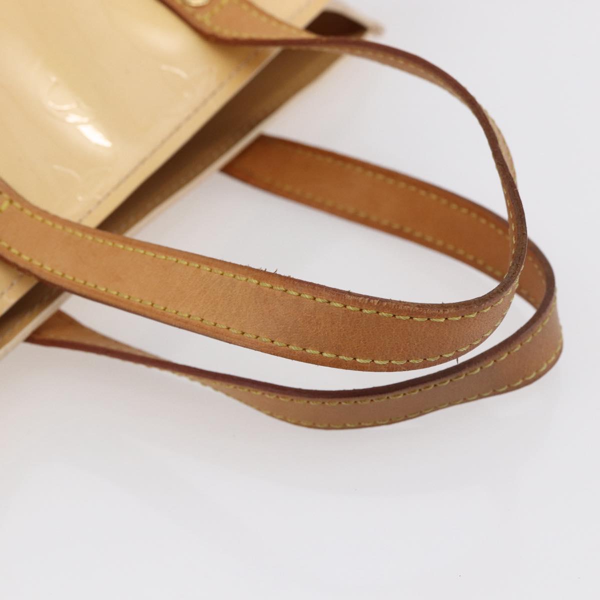 LOUIS VUITTON Monogram Vernis Reade PM Bag Marshmallow Pink M91306 Auth 150708